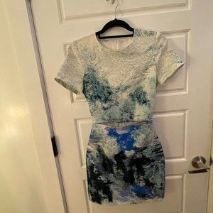Bec & Bridge Blue and White dress
